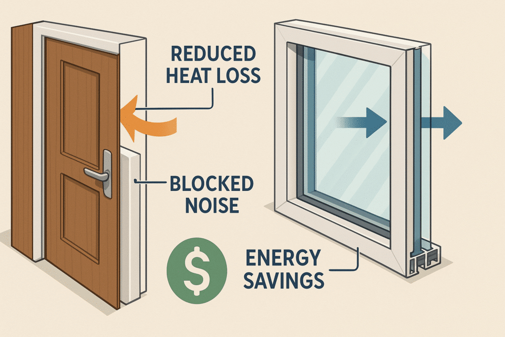 Benefits of properly sealed doors