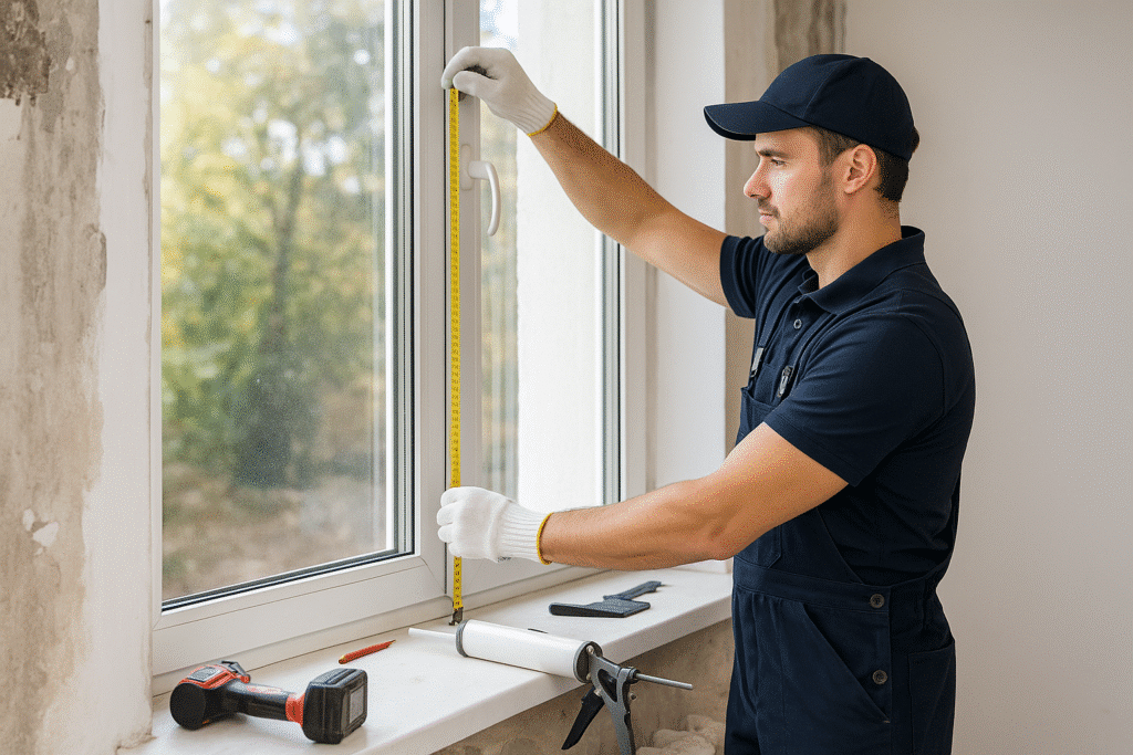 Planning a Renovation? Don’t Skip This One Window Upgrade 2 Glazier measuring the windows