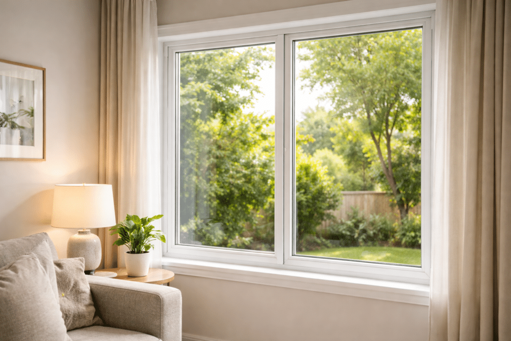 Can Secondary Glazing Reduce Noise Better Than Double Glazing? 3 Discreet secondary glazing installed inside an existing window for noise and thermal insulation.